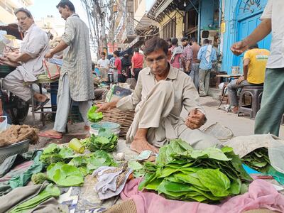 Wholesalers of betel leaves witnessed a sharp drop in business as the popularity of chewing paan waned. Photo: Taniya Dutta / The National