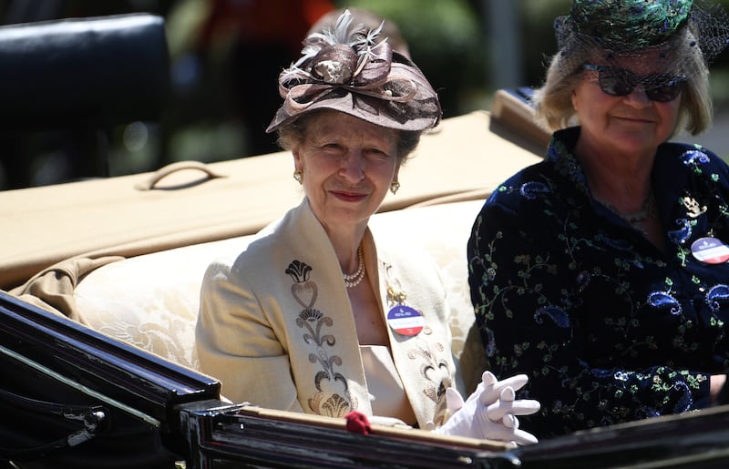 Britain's Princess Anne arrives on day one of Royal Ascot, Britain's most valuable horse race meeting and social event, running from June 14 to 18. EPA