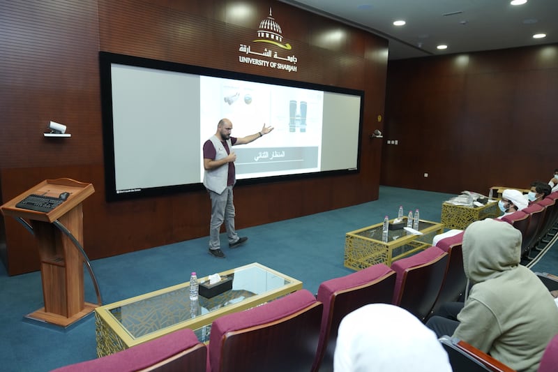 A lecture about space sciences by a University of Sharjah expert. 