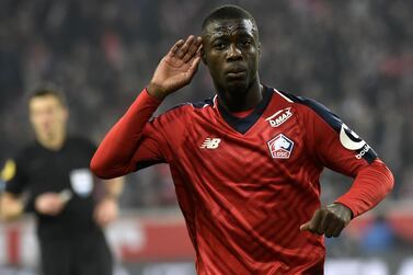 Nicolas Pepe has moved from Lille to Arsenal. AFP