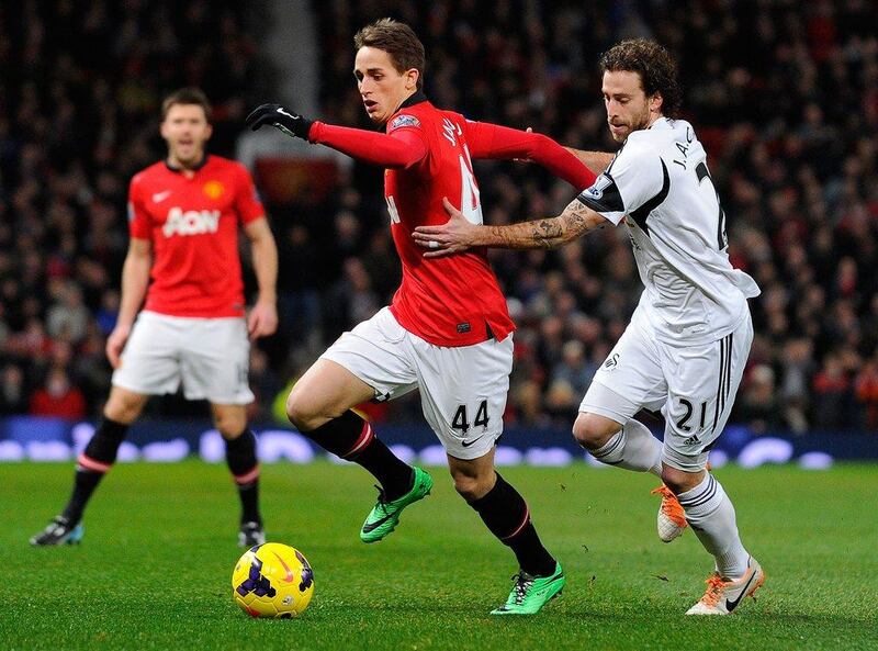 Adnan Januzaj and Manchester United have 37 points from 21 matches, four behind Everton for a Champions League place. Andrew Yates / AFP
