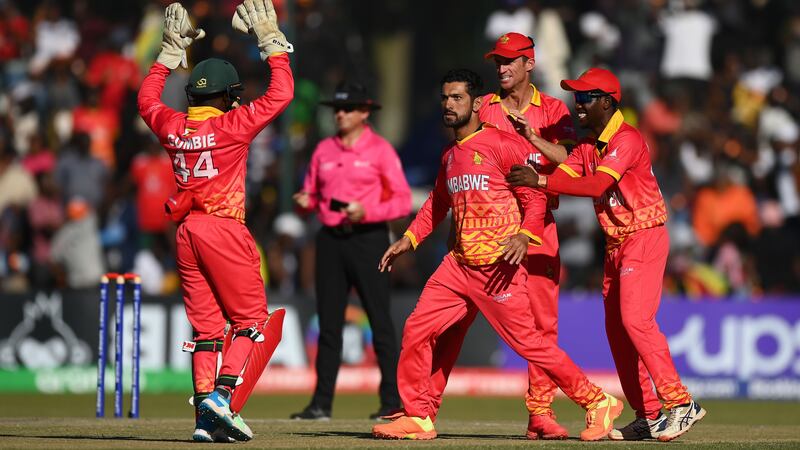 Sikandar Raza starred with bat and ball as Zimbabwe defeated West Indies in their Cricket World Cup Qualifier in Harare on Saturday, June 24, 2023. Photo: ICC