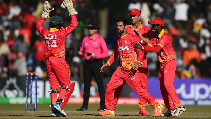 Sikandar Raza starred with bat and ball as Zimbabwe defeated West Indies in their Cricket World Cup Qualifier in Harare on Saturday, June 24, 2023. Photo: ICC