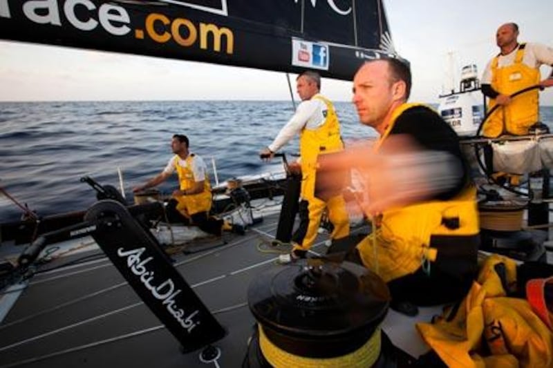 The Abu Dhabi Ocean Racing team are currently in fifth place on Leg 3.