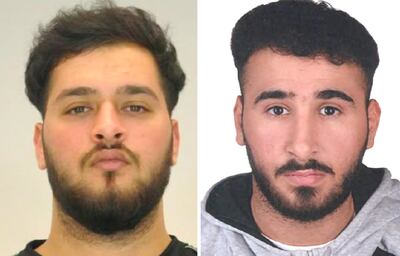 epa08825493 Two mugshots made available by the Dresden police show Mohamed REMMO (21, L) and Abdul Majed REMMO (21, R) who are being searched for in connection with the robbery in the Green Vault in Dresden.  According to a police report three people have been arrested in relation to the November 2019 robbery of the Dresden's Treasury Green Vault.  EPA/POLICE HANDOUT  HANDOUT EDITORIAL USE ONLY/NO SALES