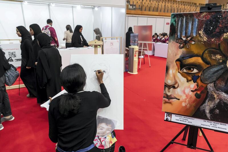 ABU DHABI, UNITED ARAB EMIRATES. 02 FEBRUARY 2020. The largest youth engagement event in the Middle East, The Middle East Youth Expo 2020,  held at the Mubadala Arena located in Zayed Sports City. (Photo: Antonie Robertson/The National) Journalist: Kelly Clarke. Section: Business.

