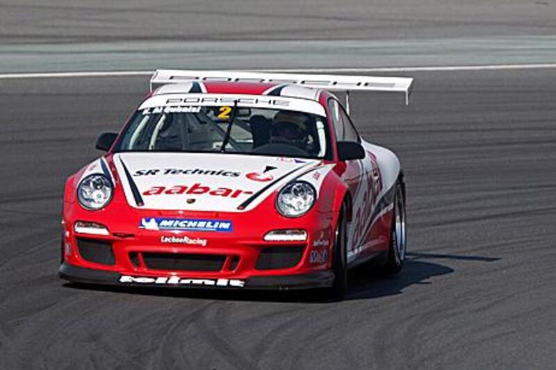 Khaled al Qubaisi, who will race in the Porsche GT3 series this weekend, got much-needed sponsorship support from Abu Dhabi Tourism Authority.