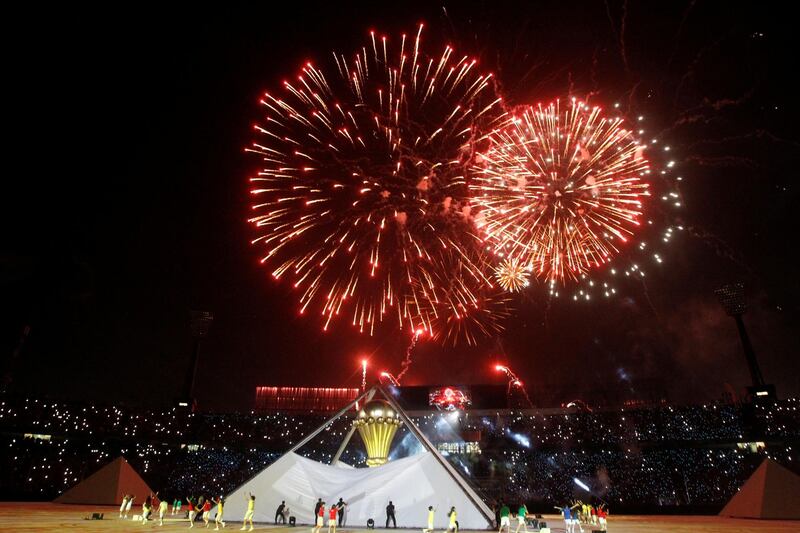 Soccer Football - Africa Cup of Nations 2019 - Group A - Egypt v Zimbabwe - Cairo International Stadium, Cairo, Egypt - June 21, 2019 General view during the opening ceremony before the match REUTERS/Amr Abdallah Dalsh