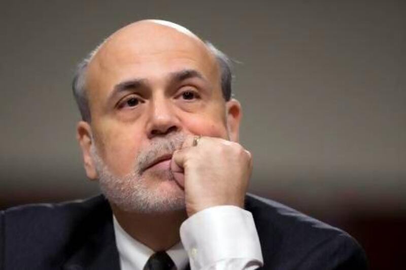 Federal Reserve chairman Ben Bernanke cautioned that the Fed wants to see substantial progress in the job market before scaling back bond purchases. Manuel Balce Ceneta / AP Photo
