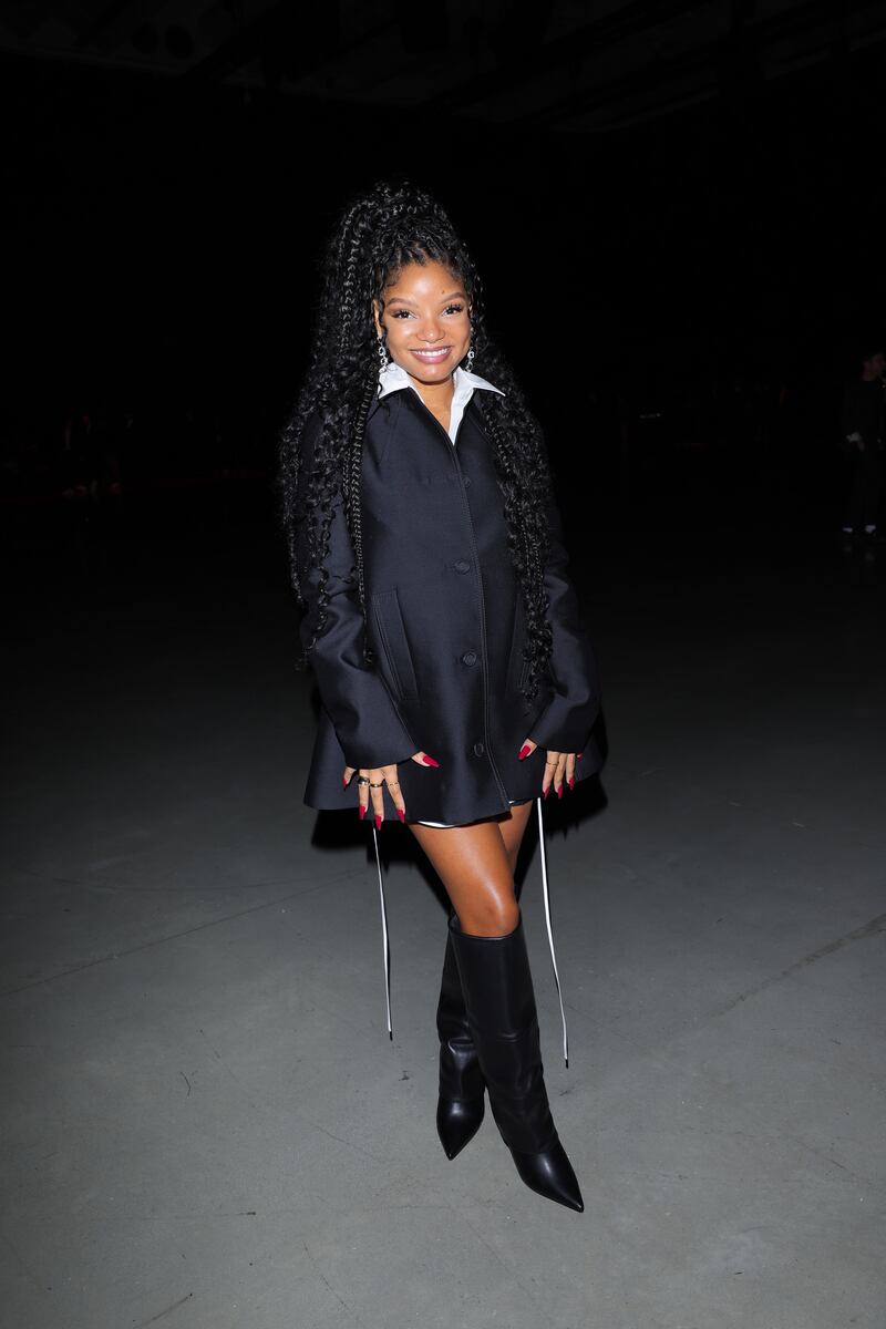 Halle Bailey at Gucci. Getty Images 