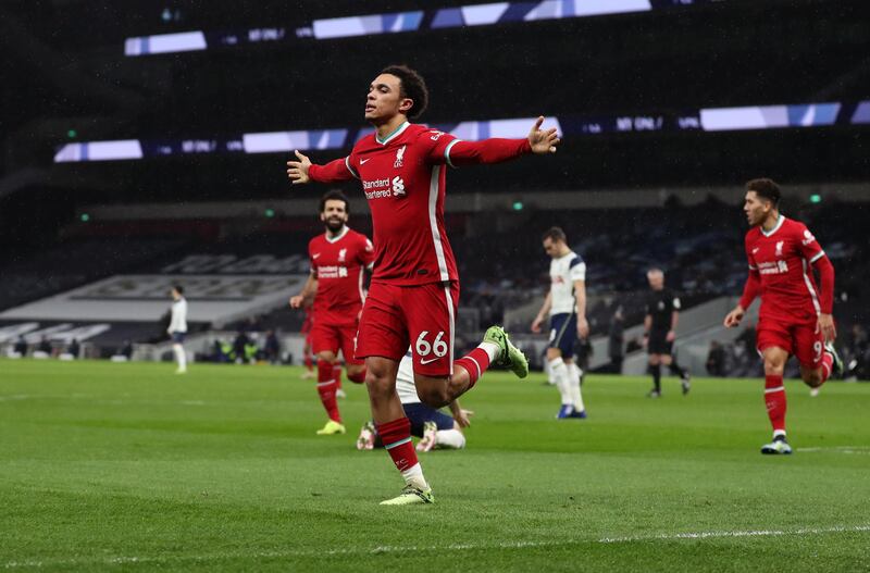 Trent Alexander-Arnold - 8. The full back’s crossing was much better than in recent games and he took his goal brilliantly. The 22-year-old’s pass for Mane’s goal was a thing of beauty. Getty