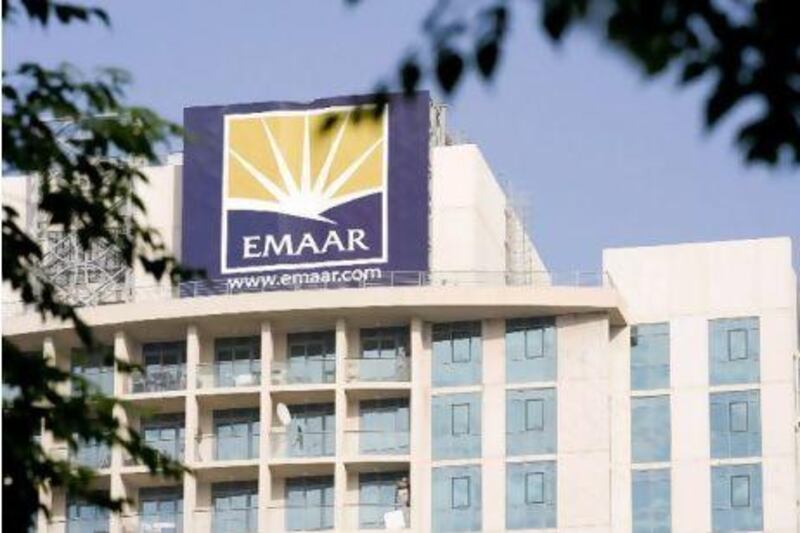 Shares in Emaar Properties dropped 5.3 per cent.