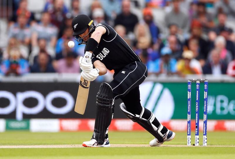 Cricket - ICC Cricket World Cup Semi Final - India v New Zealand - Old Trafford, Manchester, Britain - July 9, 2019   New Zealand's Martin Guptill in action   Action Images via Reuters/Jason Cairnduff