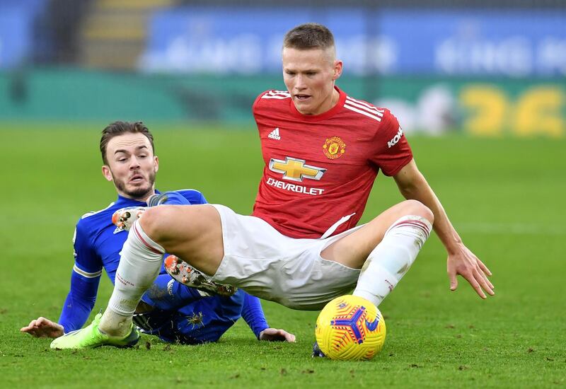 Scott McTominay - 6: Didn’t face up to Barnes for Leicester’s equaliser when he needed to stop shot. Strong as ever, but none of the heroics we saw from him at Leeds. EPA