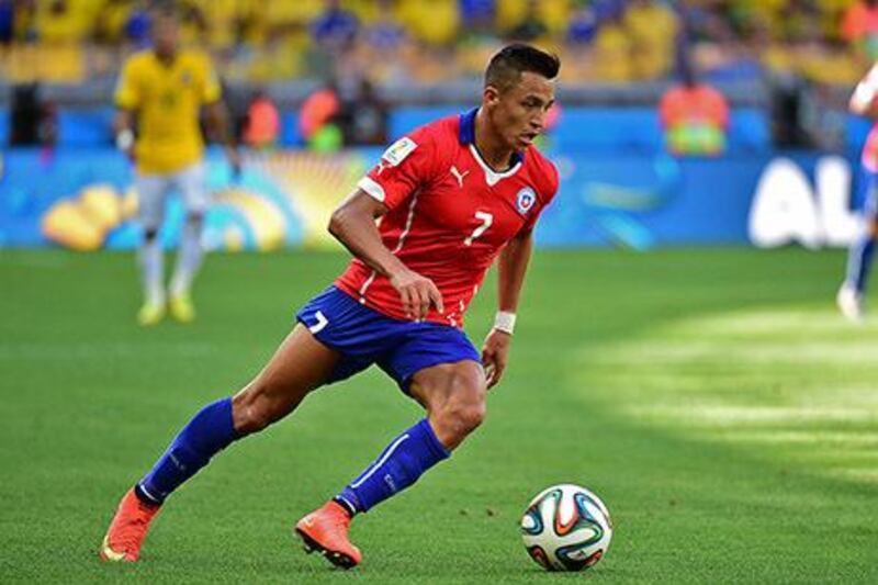 Alexis Sanchez was in excellent form for Chile at the Fifa World Cup. Martin Bernetti / AFP