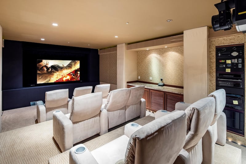 The private home cinema. Courtesy Engel & Volkers