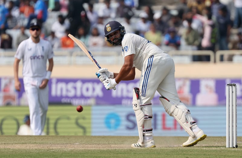 India captain Rohit Sharma scored a crucial fifty. Reuters