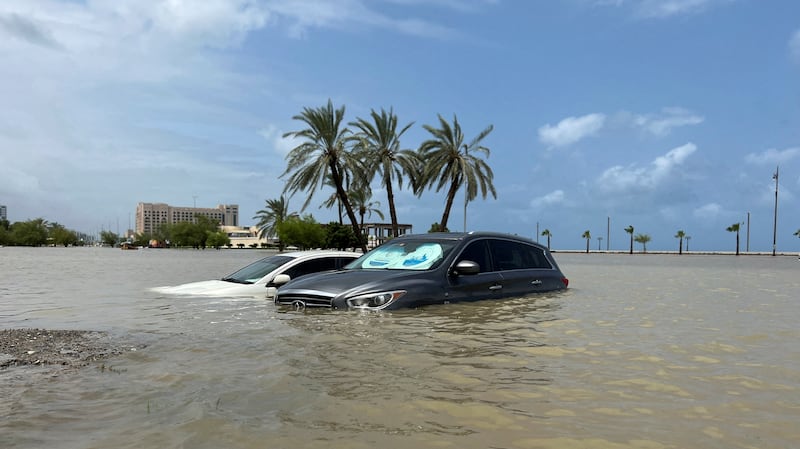 Parts of Fujairah were flooded after heavy rain last summer and climate experts say more flooding in the Gulf is likely. Reuters