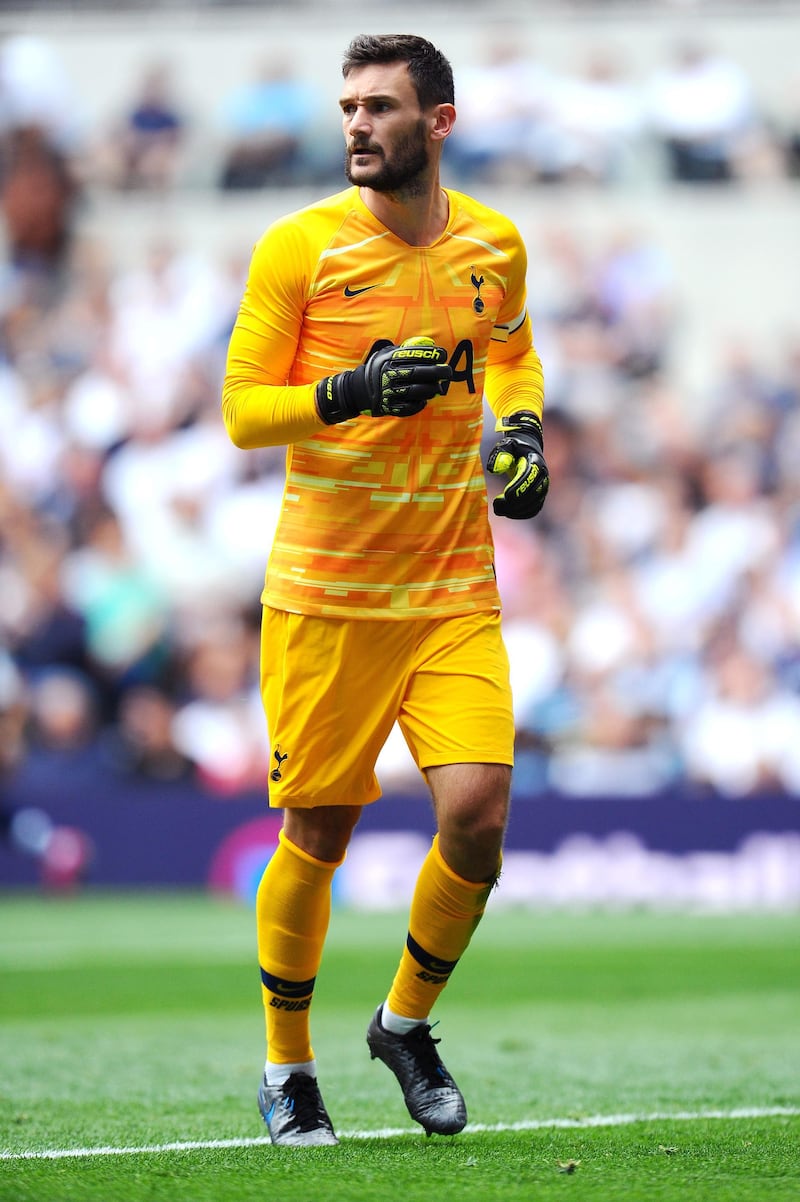 LONDON, ENGLAND - AUGUST 04: Hugo Lloris of Tottenham Hotspur looks on during the 2019 International Champions Cup match between Tottenham Hotspur and FC Internazionale at Tottenham Hotspur Stadium on August 04, 2019 in London, England. (Photo by Alex Burstow/Getty Images)