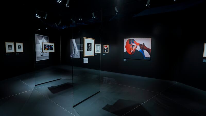 The exhibition features photography from different fields including fashion, film, photojournalism and advertising  