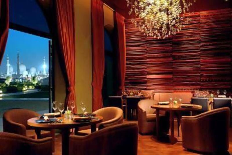 The Chinese restaurant Li Jiang at the Ritz-Carlton Abu Dhabi, Grand Canal. Courtesy Li Jiang