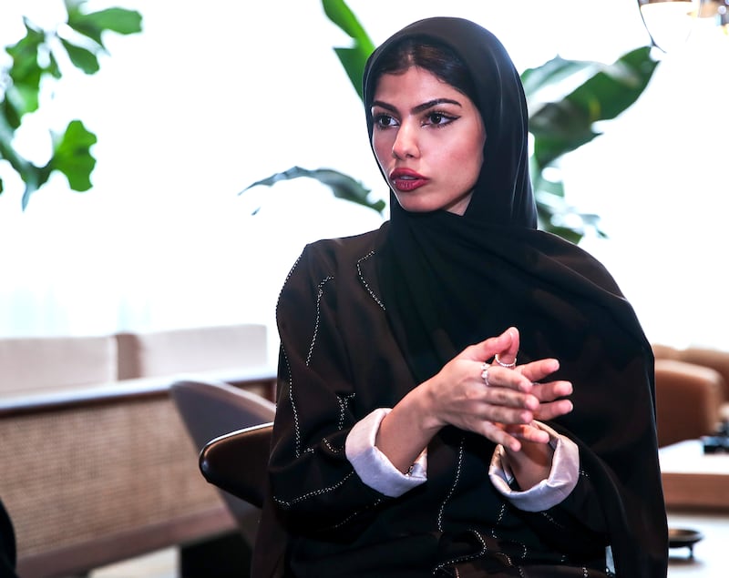 Alya Al Zaabi works at a jewellery shop in Abu Dhabi and earns about Dh9,000 a month. Victor Besa / The National