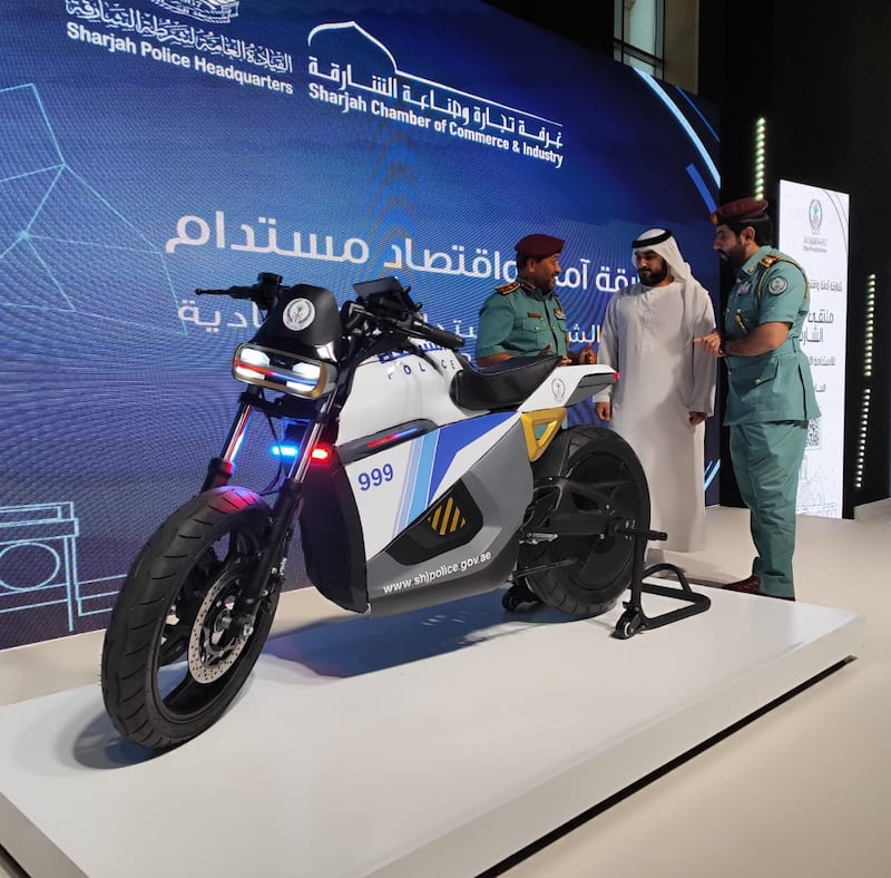The e-bike, manufactured by UAE company Sulmi, was developed by Emirati founder Rashid Al Salmi. Photo: Salam Al Amir