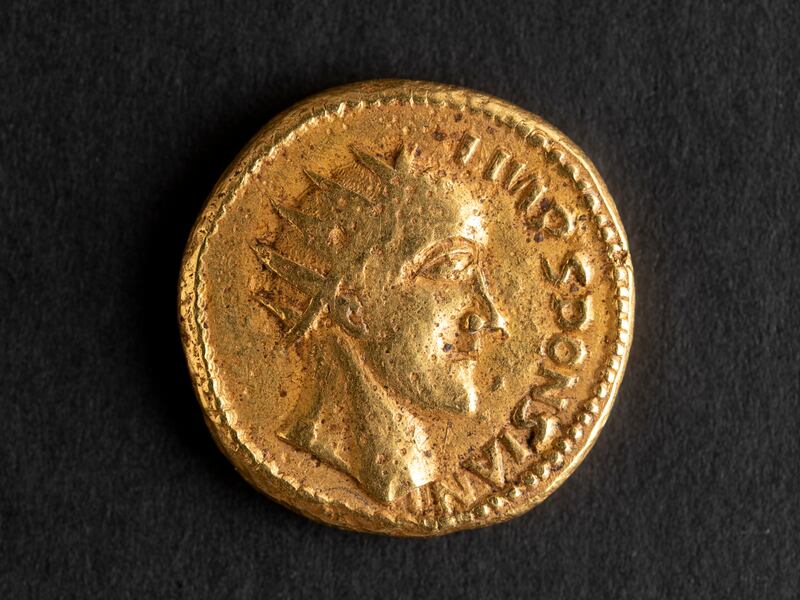 A Sponsian gold coin from 260-270 AD. Photo: The Hunterian, University of Glasgow