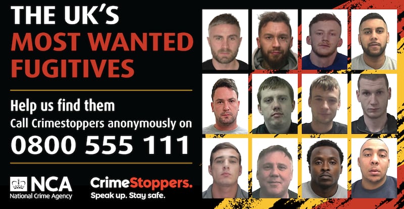 Twelve fugitives revealed in new Most Wanted campaign. Photo: NCA