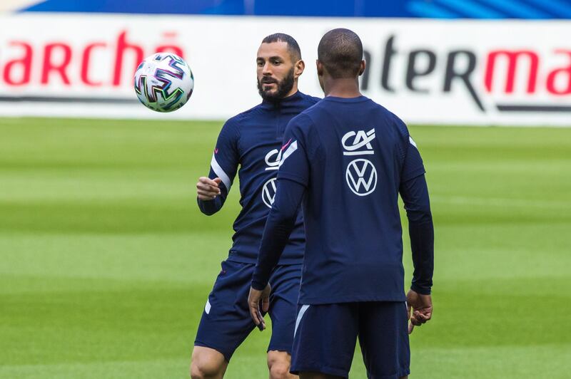 Karim Benzema has returned to the France squad at the age of 33. EPA