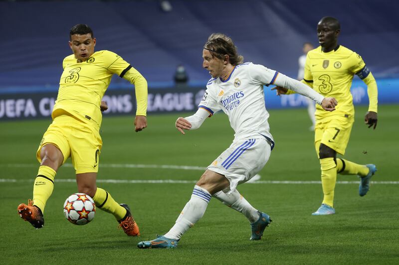 Luka Modric 9. Neat one-two with Benzema in a rare spell of fruitful first-half possession. Stopped a dangerous 46th minute Chelsea attack and became his side’s key force in the second half. His assist for Madrid’s first, game-saving goal on 80 minutes was perfection. EPA