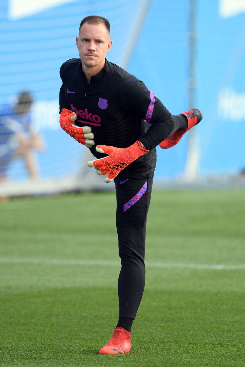 Barcelona goalkeeper Marc-Andre ter Stegen. AFP