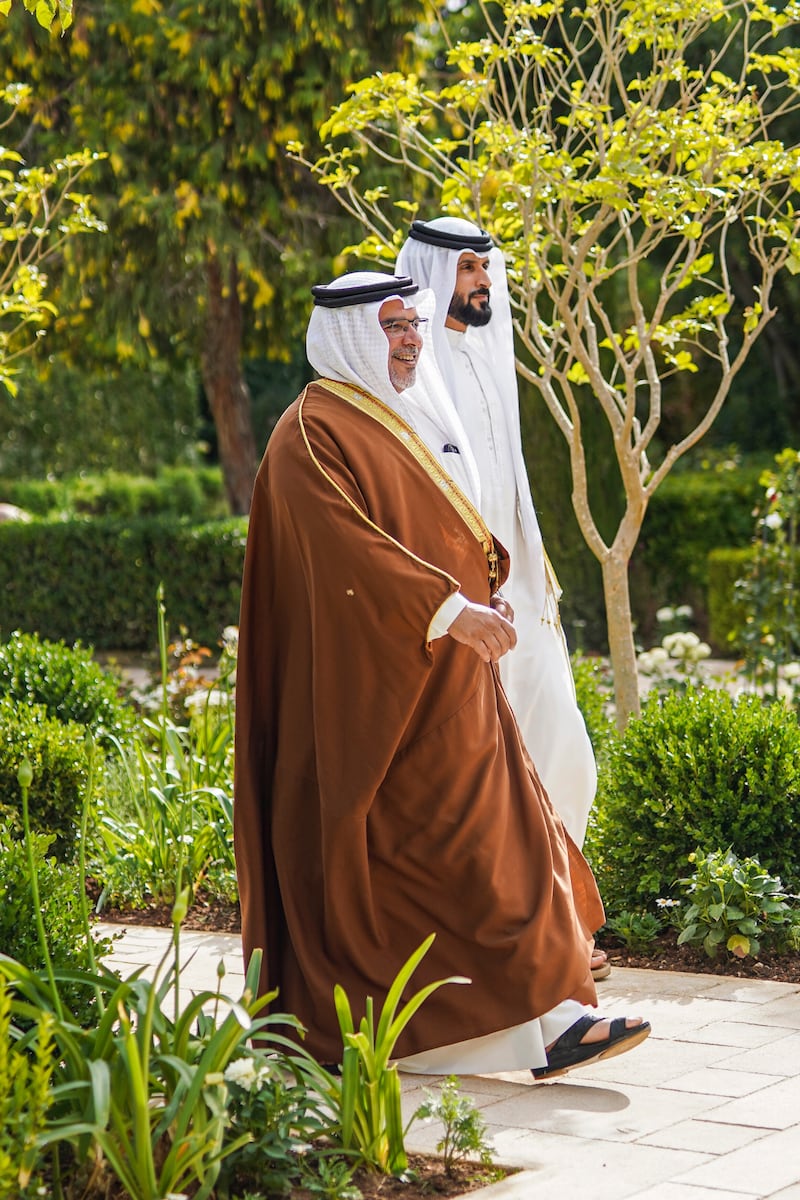 Bahrain's Crown Prince Salman bin Hamad and his brother, National Security Adviser Prince Nasser bin Hamad. EPA
