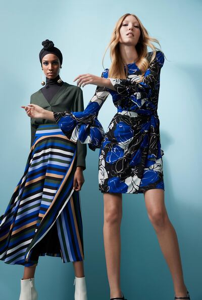 Ikram Abdi Omar is one of the stars for new The Outnet X Diane Von Furstenberg collection