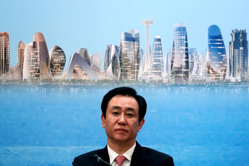 China Evergrande Group Chairman Hui Ka Yan attends a news conference on the property developer's annual results in Hong Kong, China March 28, 2017. REUTERS/Bobby Yip - RC170181D4E0