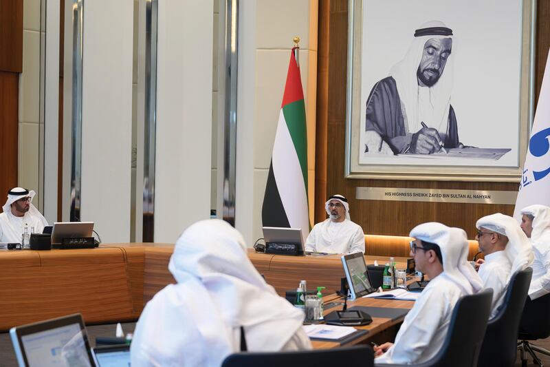 Sheikh Khaled directed Adnoc to explore further opportunities for international growth. Photo: Abu Dhabi Media Office