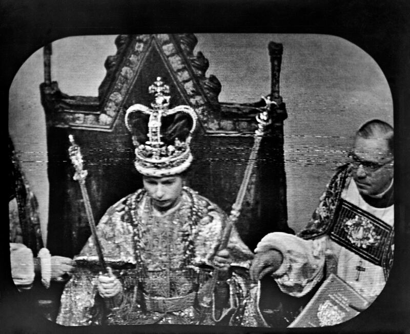 Queen Elizabeth II's 1953 coronation was the first to be televised. PA Images