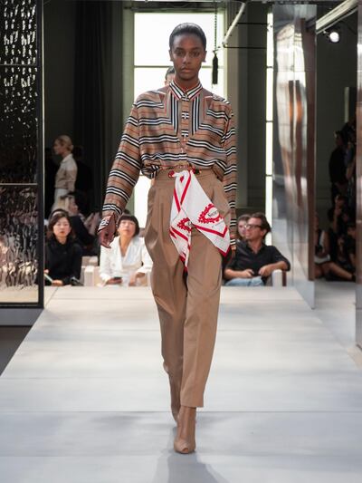 A look from Burberry spring/summer 2019