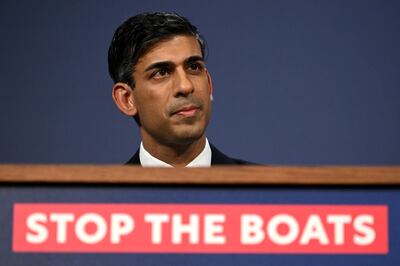 Prime Minister Rishi Sunak has pledged to 'stop the boats' and stamp out illegal immigration. Photo: Leon Neal 
