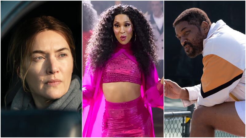 Kate Winslet, Michaela Jae Rodriguez and Will Smith are among the winners at the 2022 Golden Globe Awards. Photos: HBO; Netflix; Westbrook Studios