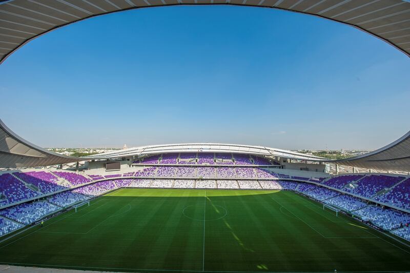 The state-of-the-art Hazza bin Zayed Stadium in Al Ain has a capacity of 25,000. Courtesy of Hazza bin Zayed Stadium