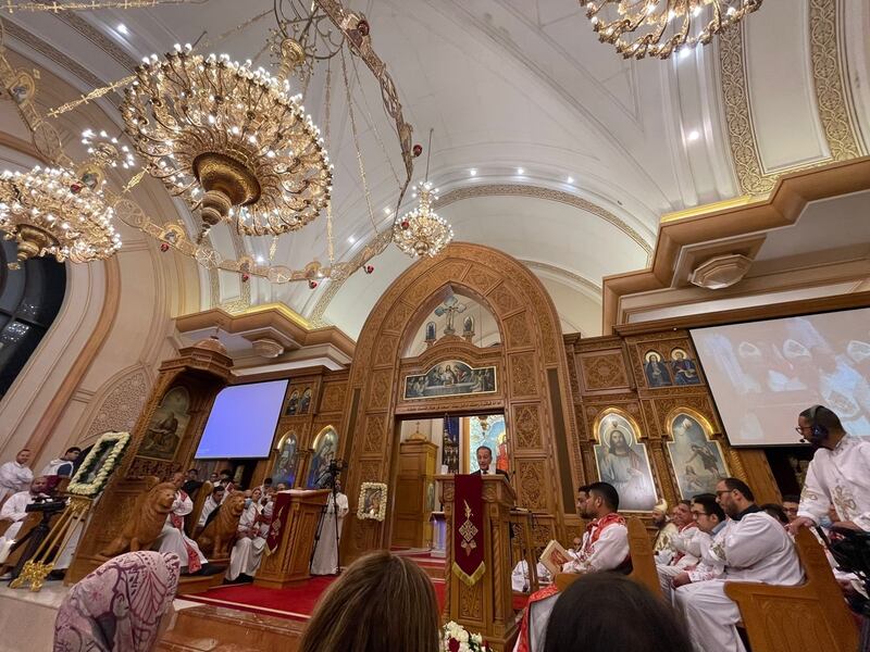  Its been three years since the Coptic congregation was able to fill the 3,334-square-metre cathedral that normally accommodates 3,000 to 4,000 people. Photo: Ramez Riad