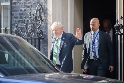 UK Prime Minister Boris Johnson departs 10 Downing Street last Wednesday. PA Wire