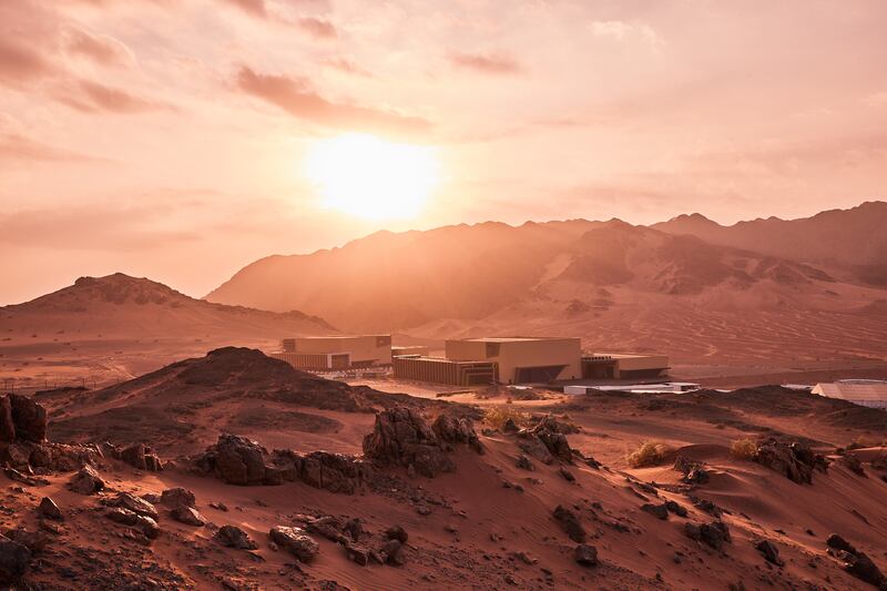 The recently opened AlUla Studios Studio Complex. A deal to shoot 10 movies at the site was announced this week. Photo: Film AlUla