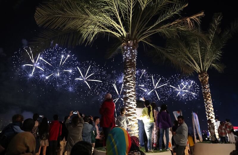 Visitors were treated to some spectacular fireworks. Pawan Singh / The National
