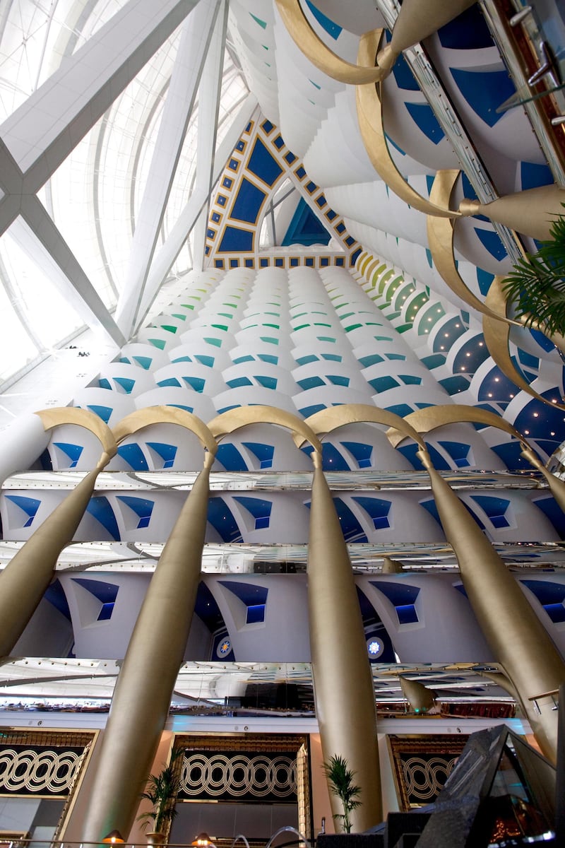 Jumeirah - May 24, 2011 - Inside the lobby at the Burj Al Arab hotel in Jumeirah, Dubai, May 24, 2011. (Photo by Jeff Topping/The National) STOCK

 