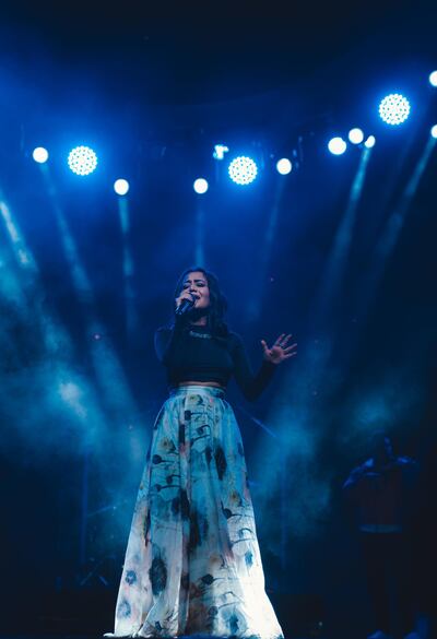 Indian playback singer Neha Kakkar played at Dubai's Global Village on Friday, January 10. Courtesy Global Village 