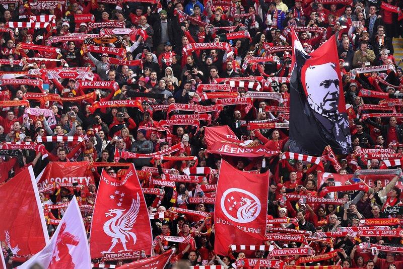 Liverpool supporters back their team during Friday's international friendly in Australia against Brisbane Roar. Dave Hunt / EPA