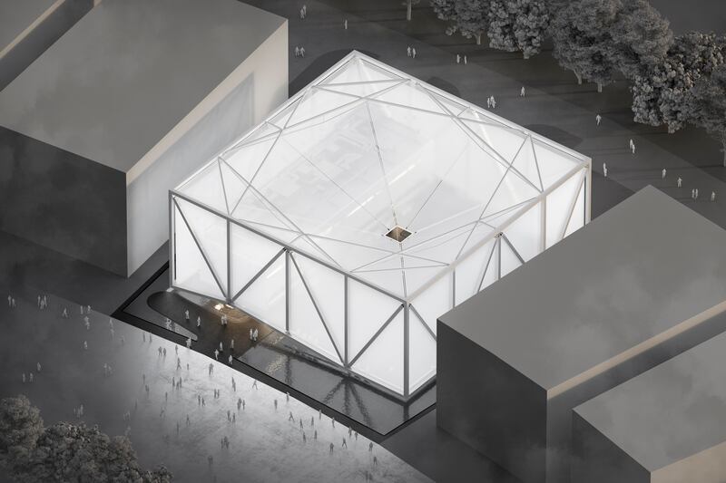 The Brazil pavilion at Expo 2020 Dubai will take the form of a cube floating in water.