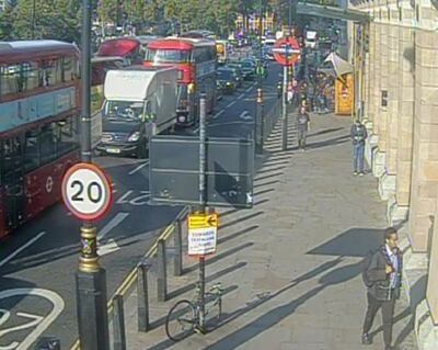 CCTV footage of Ali Harbi Ali in Westminster on September 22 2021. Photo: Metropolitan Police